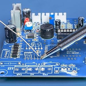 detailed micro soldering with the soldering iron from WEP 927-IV