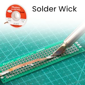 soldering iron kit wick tweezers screwdriver 