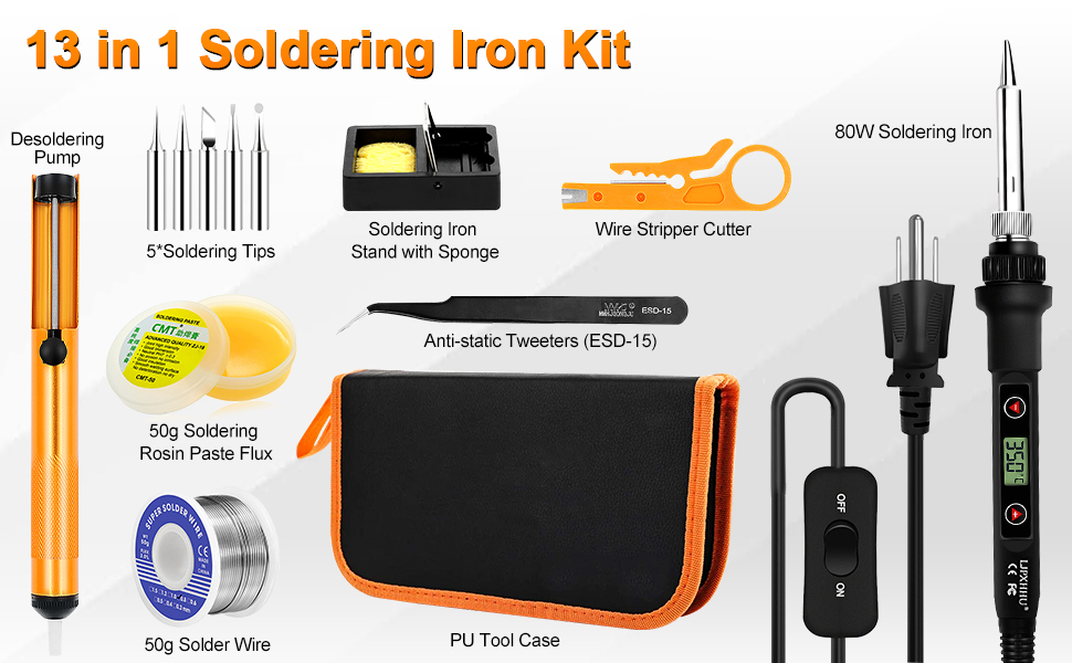 13 in 1 soldering kit for electronics jewelry portable soldering iron soldering pen solder iron