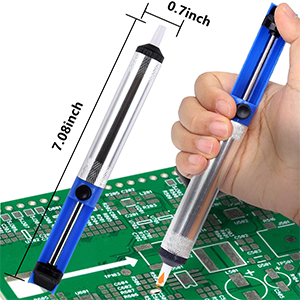 Solder suction pump, soldering rework tool