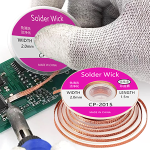 Solder absorption tape, solder rework, disassembly tools