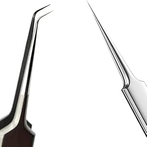 curved and fine tip tweezers