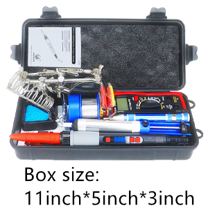 KEPIOG soldering iron kit with plastic tool box for storage