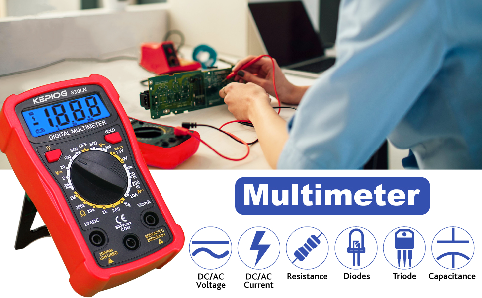 soldering gun kit with multimeter