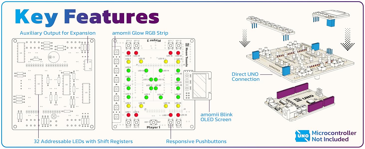 Neon Tennis Key Features