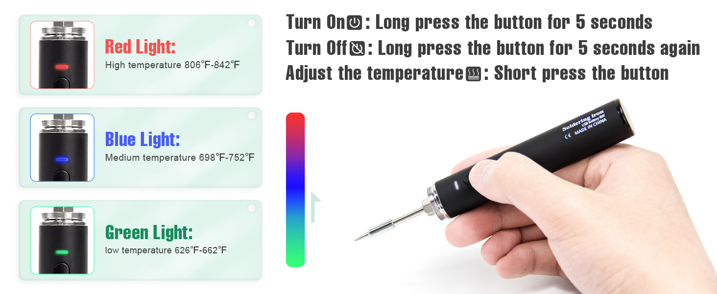 portable soldering iron