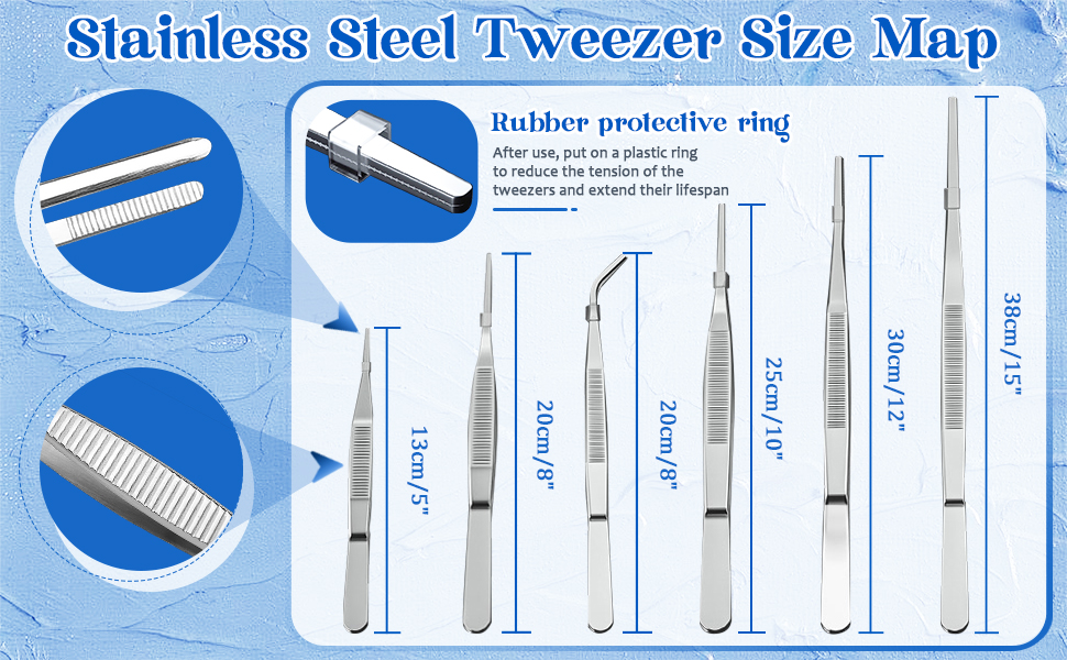 Stainless Steel Tweezer Set