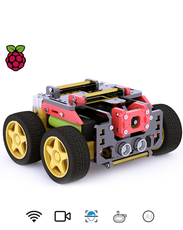 Adeept 4WD Smart Robot Kit for Raspberry Pi 4 3