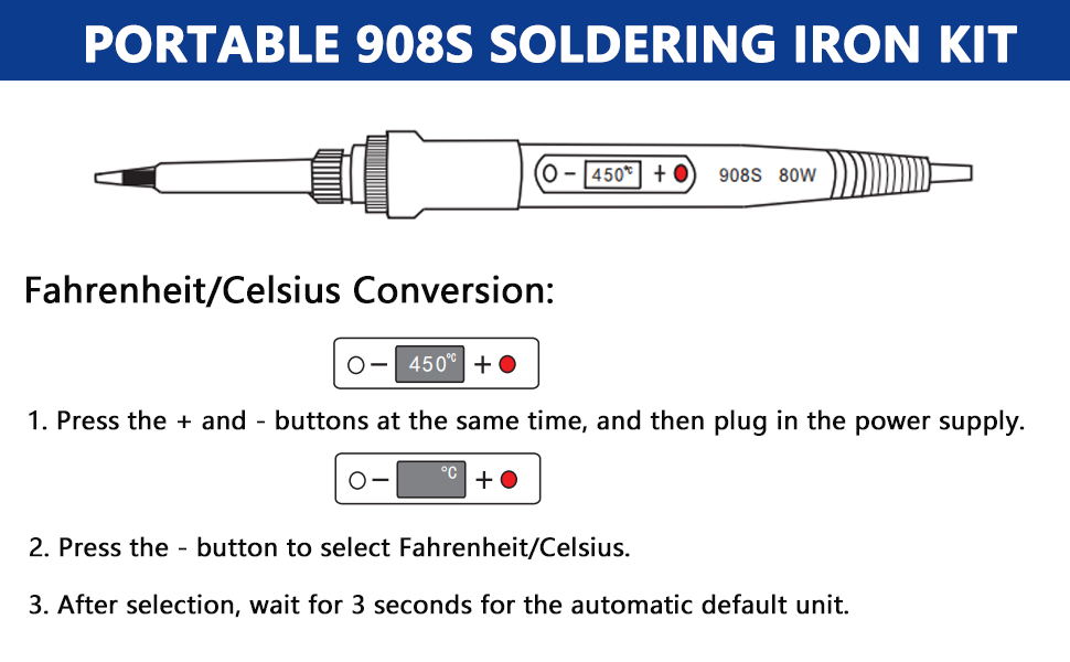 LCD Digital Soldering Welding Iron Kit 