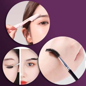 Anti-cut eyebrow knife and eyebrow brush