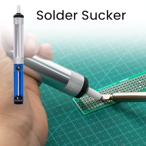 soldering iron kit wick tweezers screwdriver wire pcb prototyping desoldering multimeter heat shrink