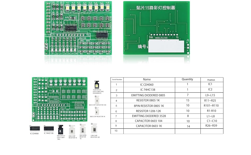 SMD soldering practice kit