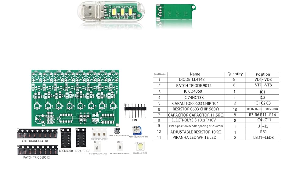 SMD soldering practice kit