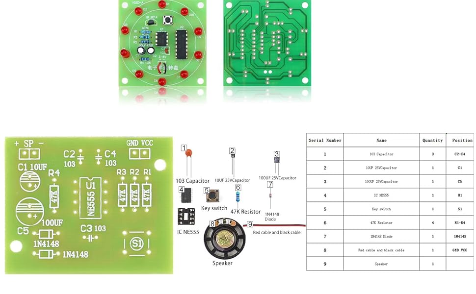 SMD soldering practice kit