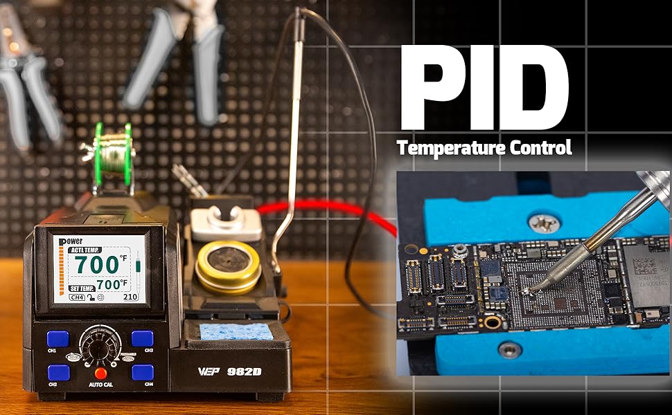 you can solder with advanced Temperature Control