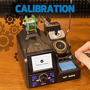 you can calculate soldering temperature with the automatic calculation anytime