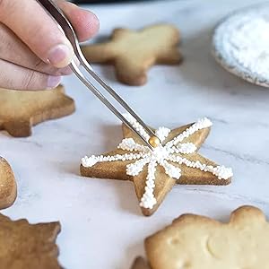 stainless steel cooking tweezers