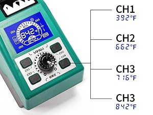 YIHUA 982 Precision Soldering Iron Station Kit 4 Memory Channels