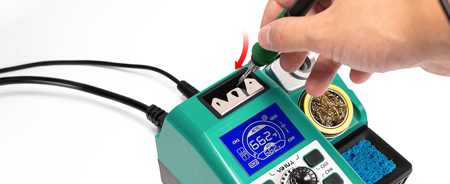 YIHUA 982 Precision Soldering Iron Station Kit Easy Tip Change