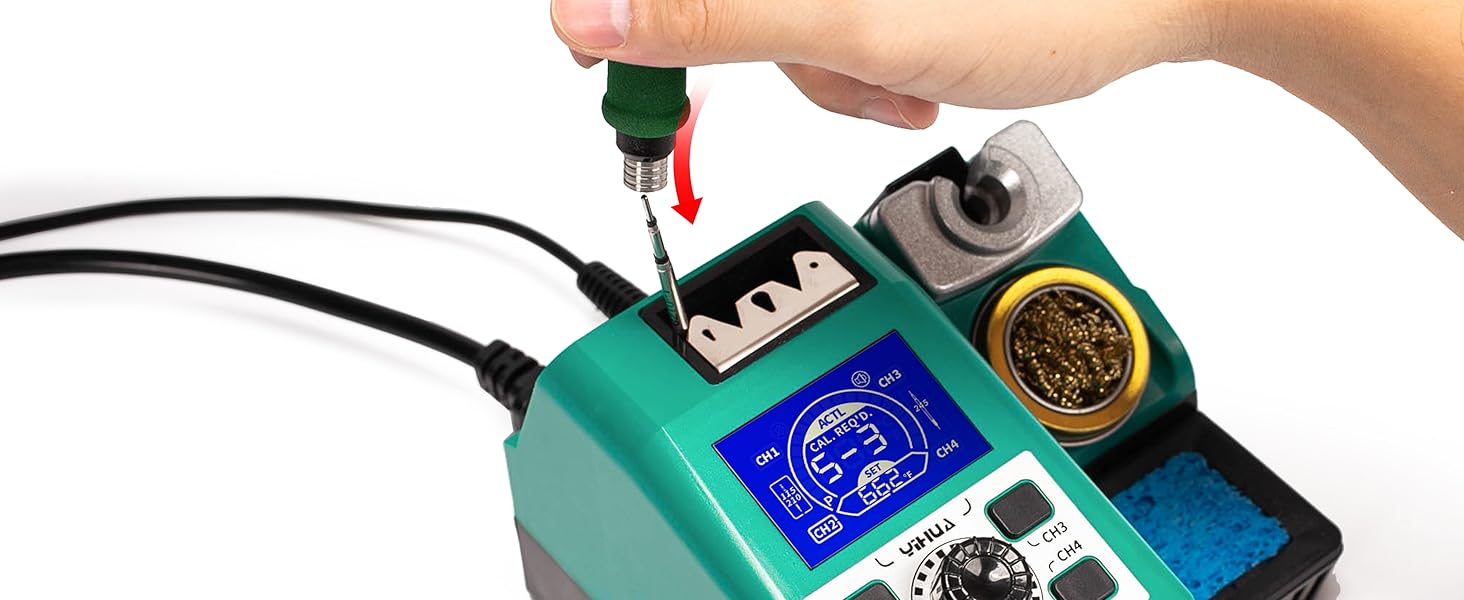 YIHUA 982 Precision Soldering Iron Station Kit Easy Tip Change