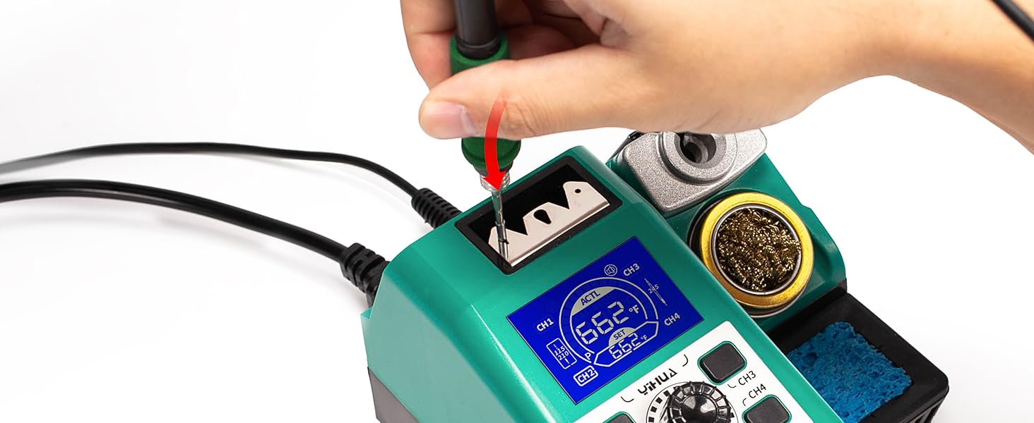 YIHUA 982 Precision Soldering Iron Station Kit Easy Tip Change