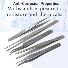 stainless steel reusable lab forceps