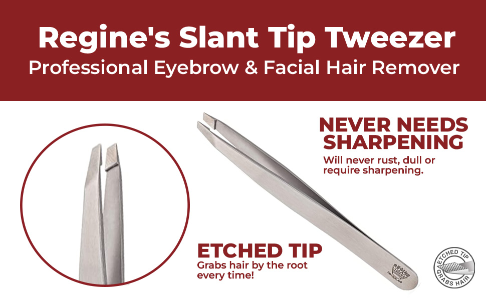 25-degree angle for shaping eyebrows and grooming the delicate contours of the face