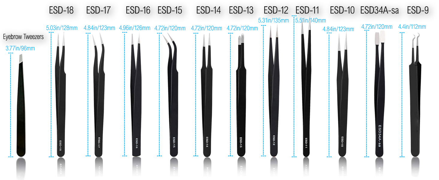 Tweezers Precision Set