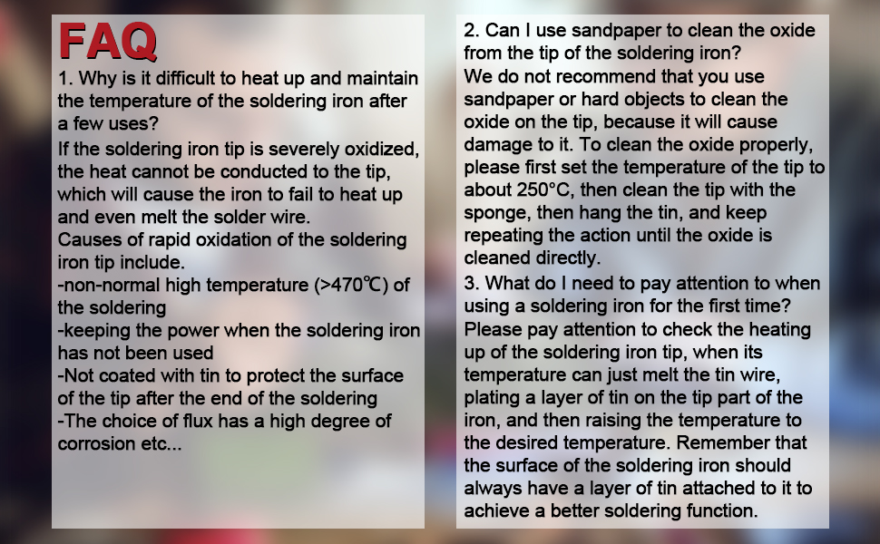 portable soldering kit FAQ