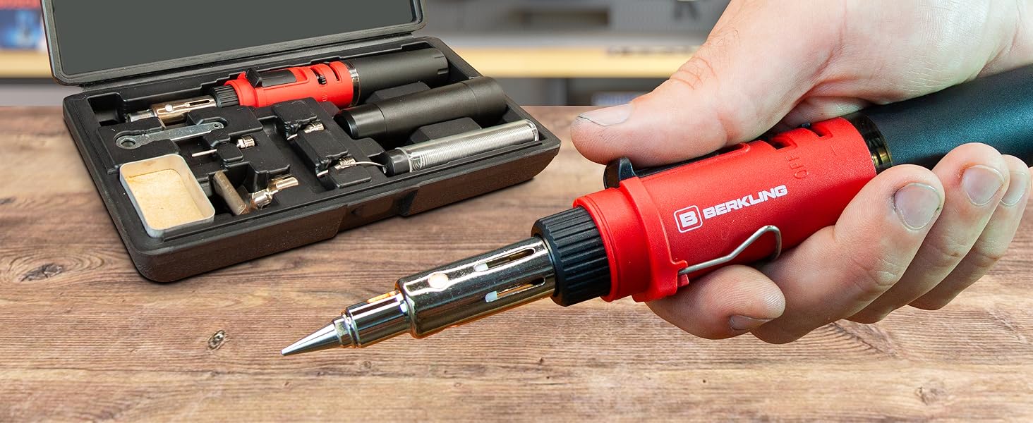 Berkling cordless butane soldering torch Kit BSG-568KR