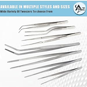 Premium Quality Stainless Steel Blunt Serrated LAB Medical Tweezer Suturing First Aid Emergency Tool