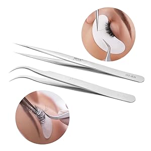 straight tweezers for eyelash extensions 