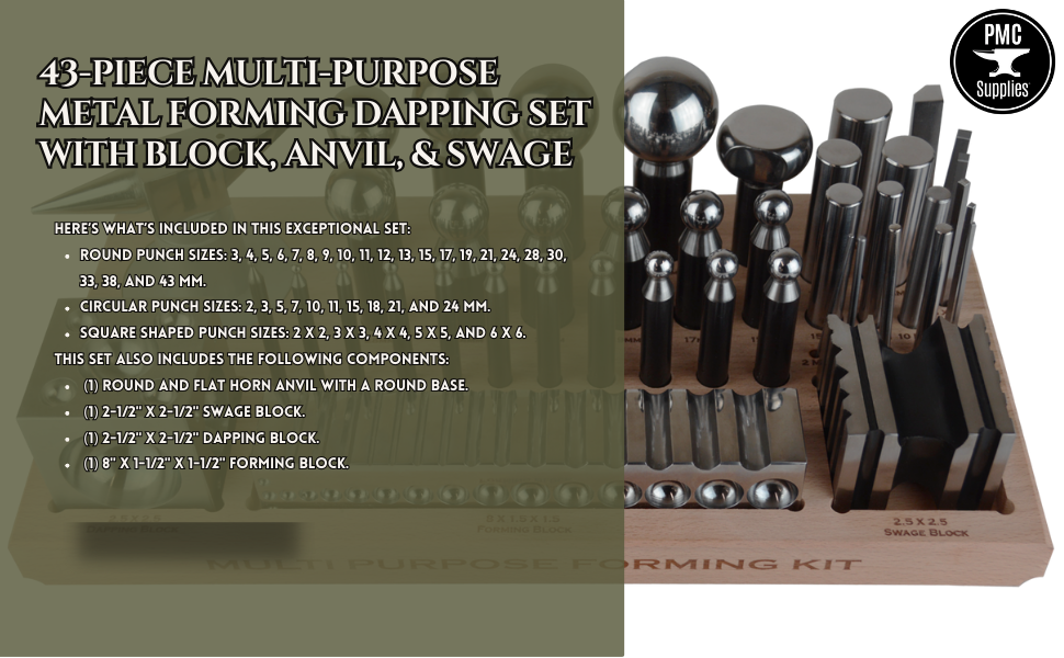 43 PIECE DAPPING SET