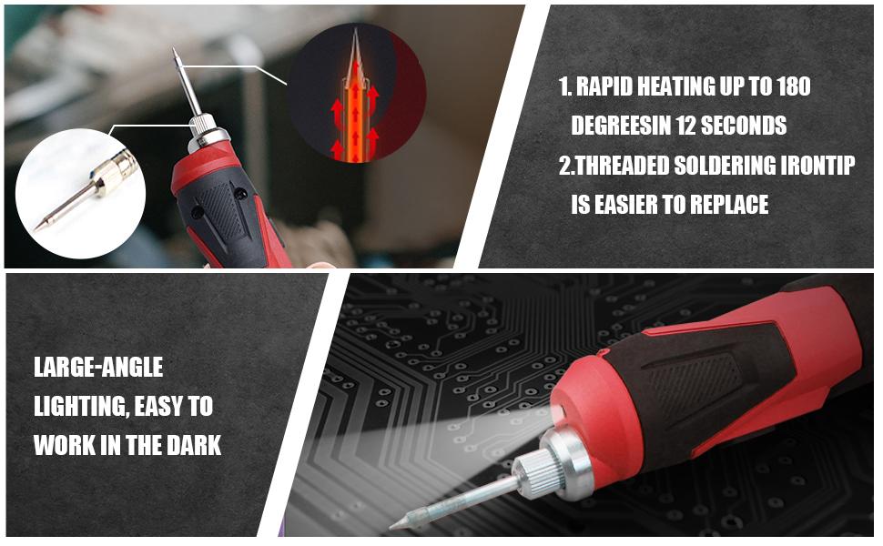 cordless soldering iron