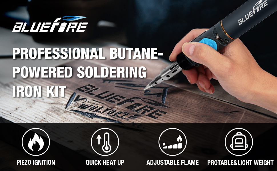 PROFESSIONAL BUTANE-POWERED SOLDERING IRON KIT