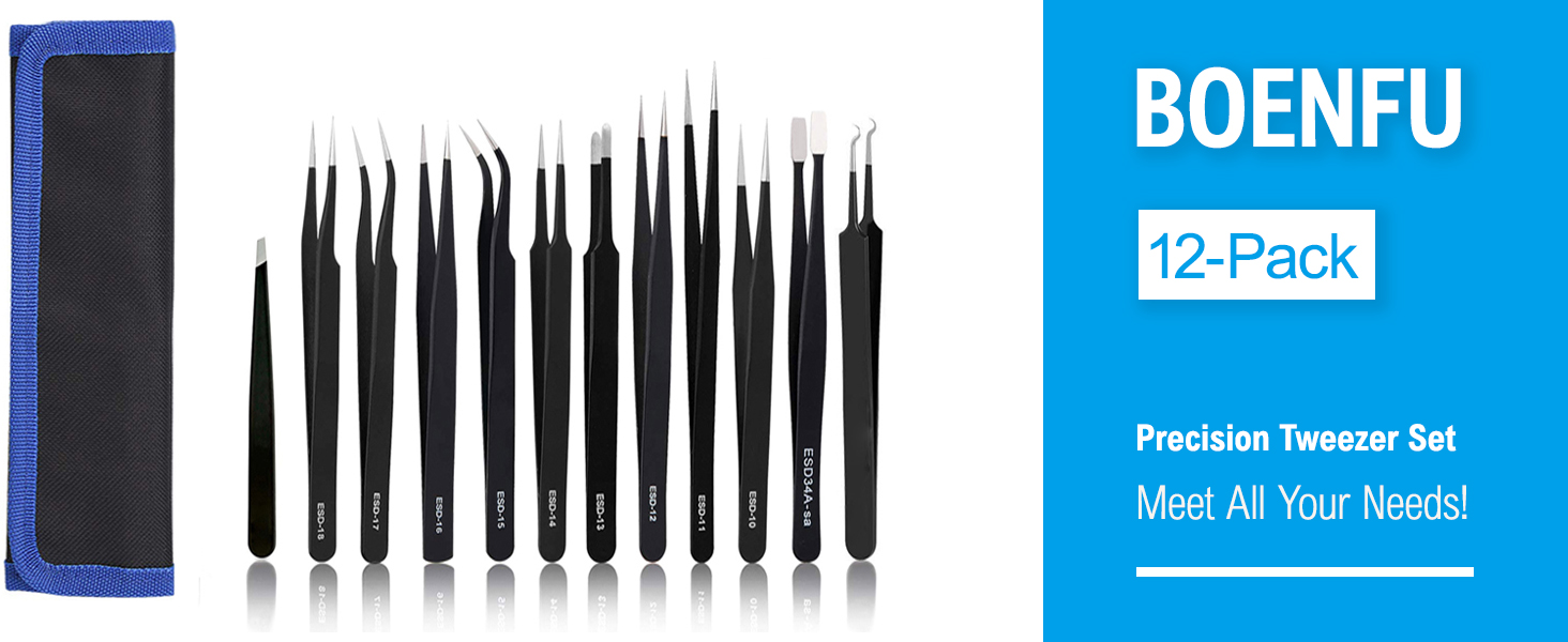 Tweezers Precision Set