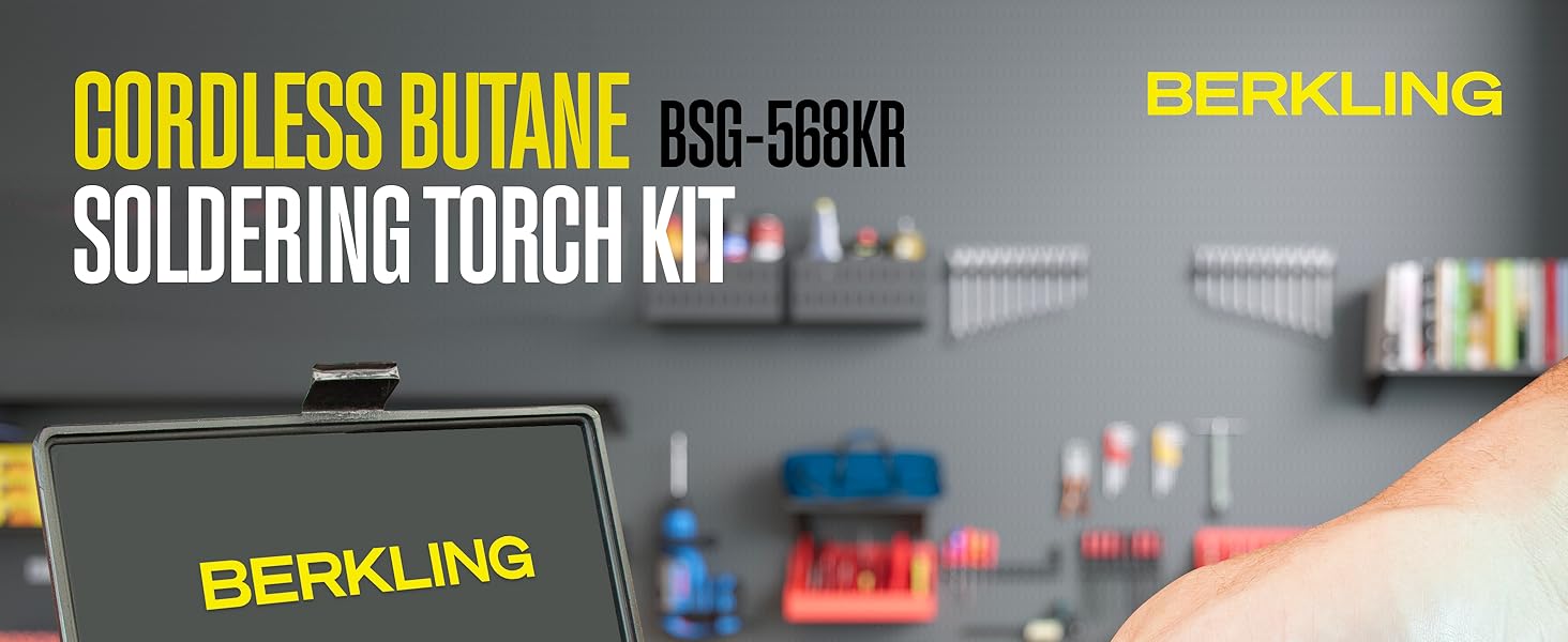 Berkling cordless butane soldering torch Kit BSG-568KR