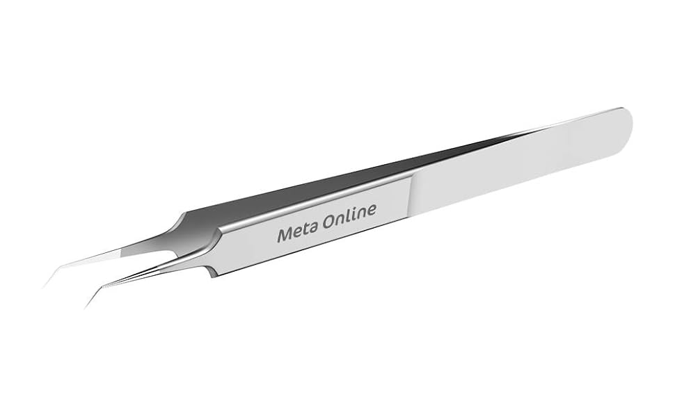 curved tip micro soldering tweezer