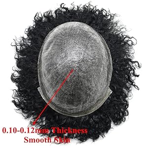 afro toupee for black men hair units african american curly mens toupee human hair 