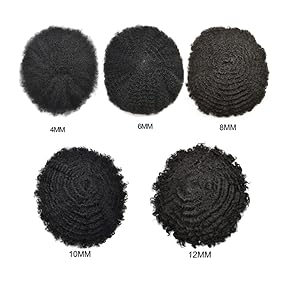 afro toupee for black men hair units african american curly mens toupee human hair 