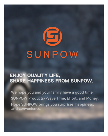 SUNPOW Jump starter