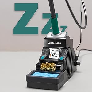 The YIHUA 982-III precision soldering station is in its sleep mode