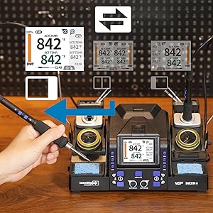 Customers use the WEP982D-II's adaptive split-screen mode