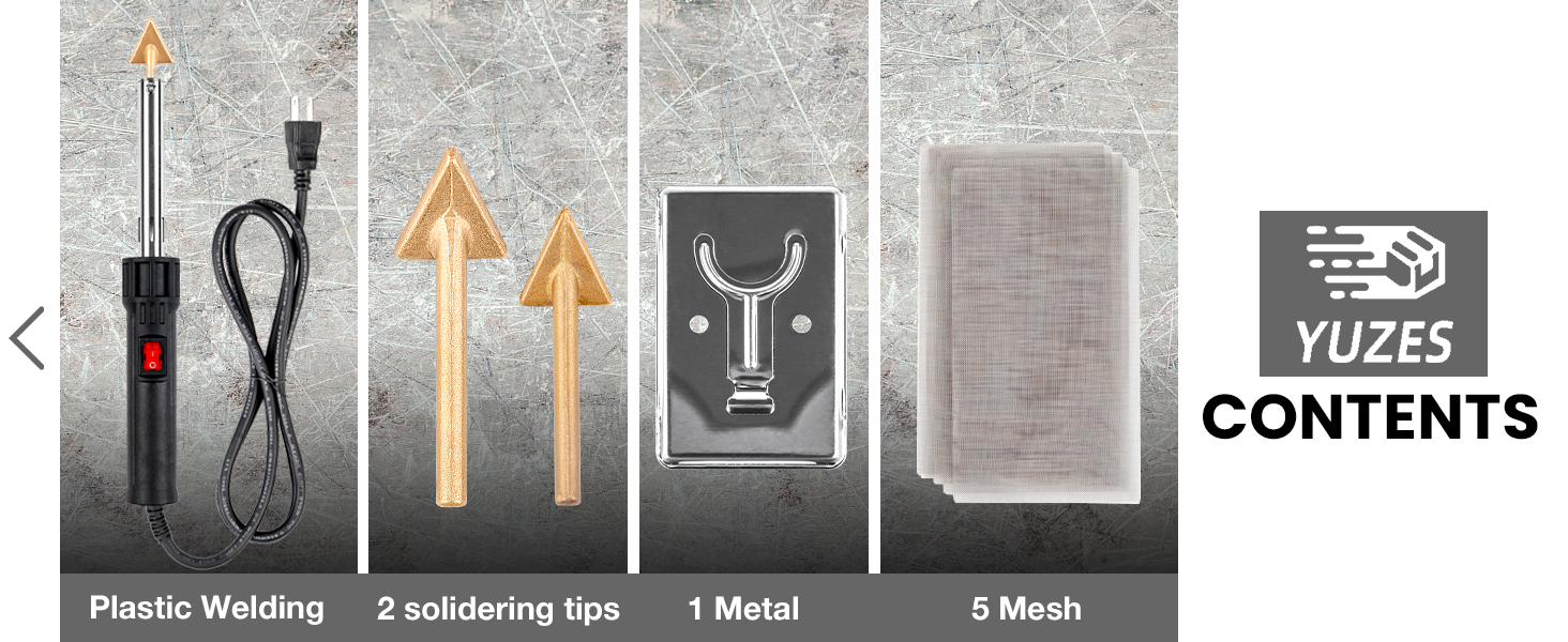 plastic welding kit contents