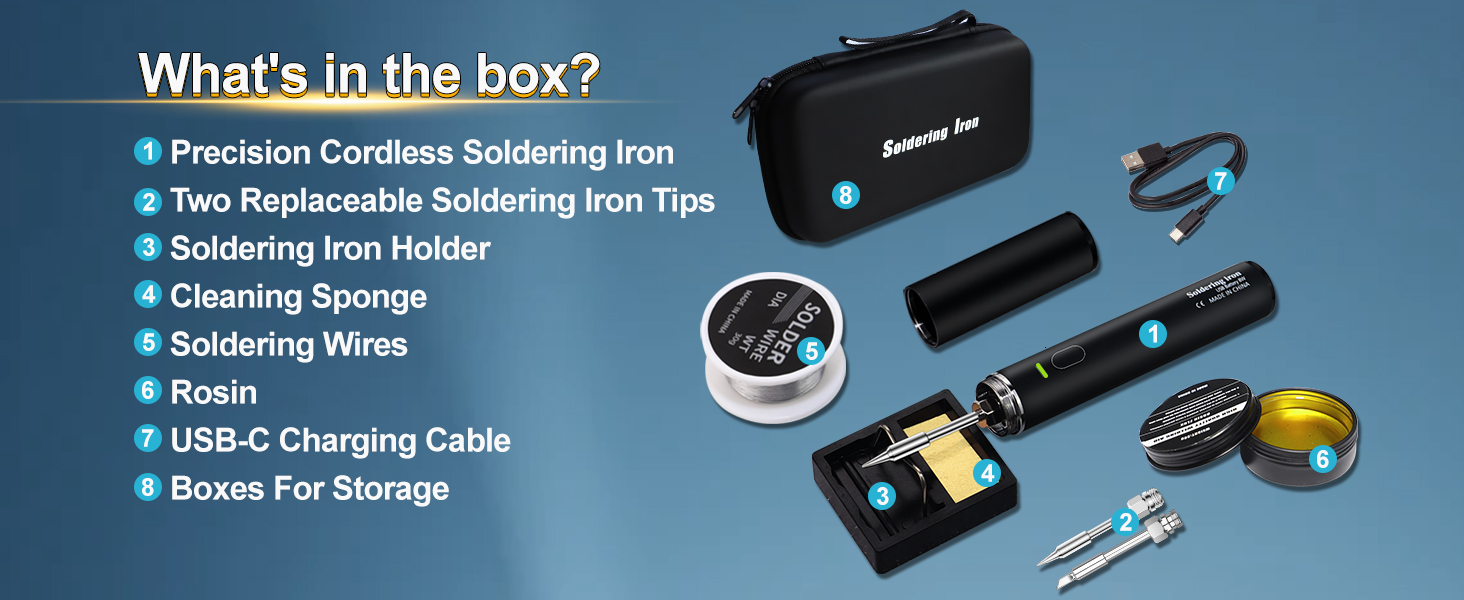 battery powered soldering iron