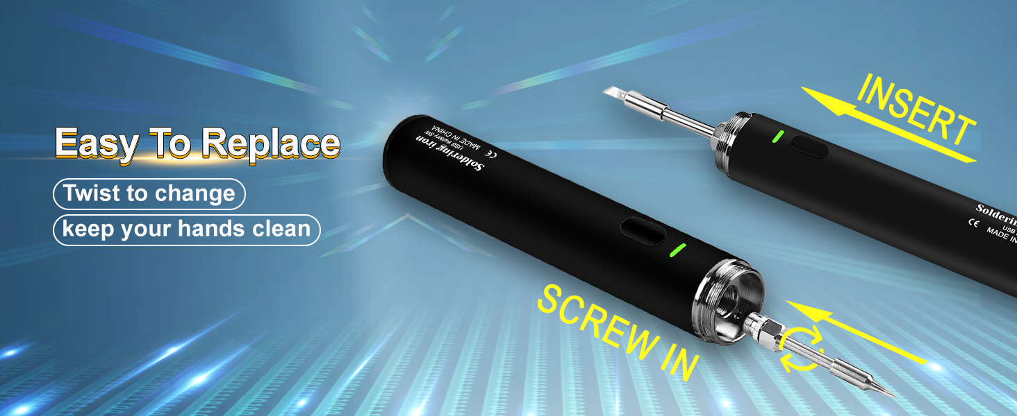 portable soldering iron