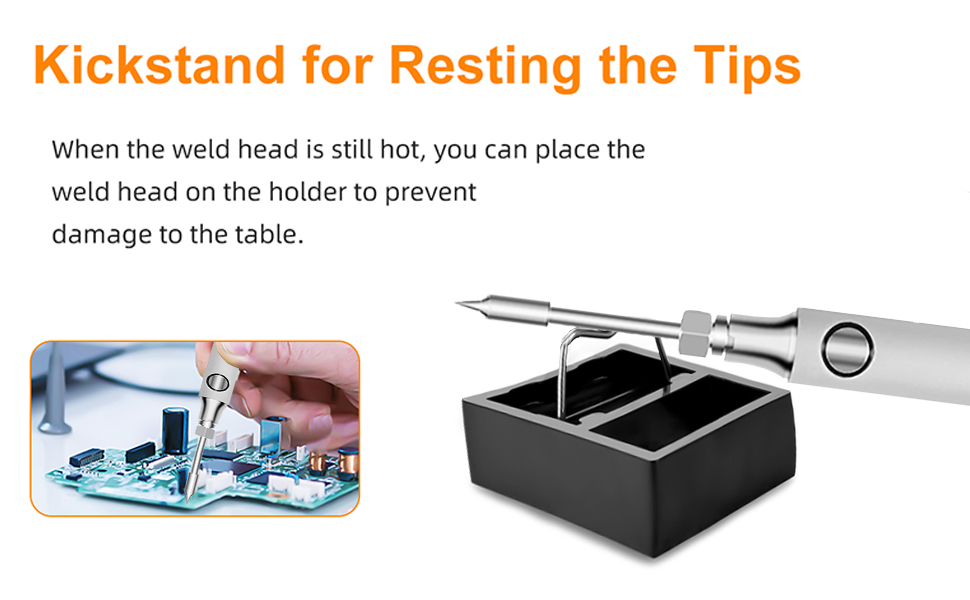 Kickstand for Resting the Tips