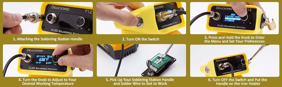 Cordless soldering iron kit for dewalt