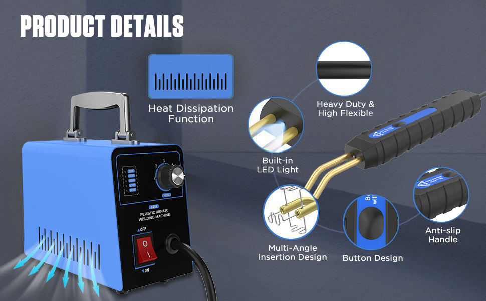 80W Plastic Welder Kit