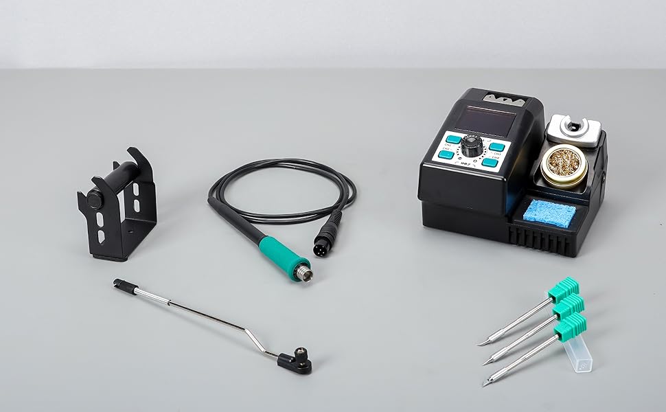 Included components of the YIHUA 982 precision soldering station